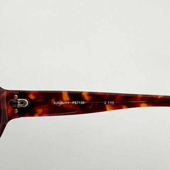 Fossil Sunglasses Tortoise Sunbury PS7135 Womens Brown Frame Gold Accent Shades - Picture 6 of 9